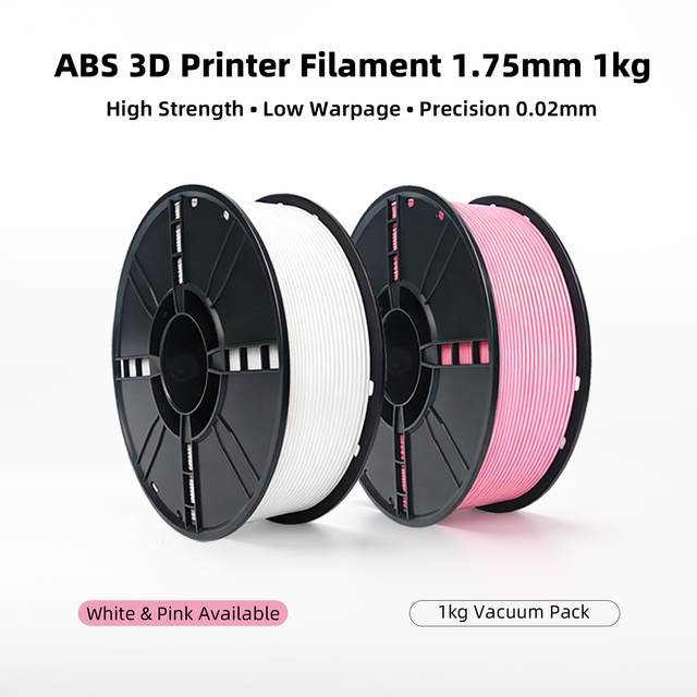 Industrial Grade ABS 3D Printer Filament UV Resistant High Rigidity Low Deformation Heat Resistant Engineering Material Printers