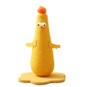 Cute Chick Shaped <b>Cat</b> <b>Scratching</b> <b>Post</b> Sisal Non Shedding Durable Pet Toy For <b>Cats</b> - Product Image 2