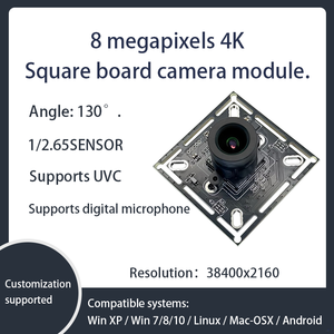 โมดูลกล้อง USB LLGCAM 8MP 4K 30fps มุมกว้าง 130 องศา ไม่มีการบิดเบือนภาพ เซ็นเซอร์ CMOS 1/2.45 นิ้ว MJPEG USB2.0 เว็บแคม - Product Image 1