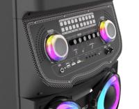 Nouveau haut-parleur de karaoké avec subwoofer 100W, écran tactile de 15,4 pouces, karaoké mobile haute puissance pour l'extérieur avec microphone sans fil