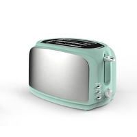 Grille-pain électrique à fente extra large Indicateur lumineux pour la décoration domestique en acier inoxydable pour les hôtels Tostadora De Pan Toast