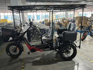 Tricycle électrique pour adultes et seniors, carrosserie ouverte, vélo électrique à <span class=keywords><strong>3</strong></span> <span class=keywords><strong>roues</strong></span> avec batterie amovible 152AH, jusqu'à 50 km/h - Product Image 4
