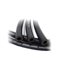 Manguera de Aire SAE J1402, 3/8 Pulgadas de Diámetro Interior, Negra, 9.5 mm de Diámetro Interior, Presión de Trabajo de 225 PSI, Presión de Rotura de 900 PSI, Temperatura de Corte de -40 a +100 Grados