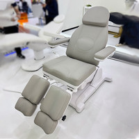 Yicheng Beauté Nouveau Électrique Réglable Salon Cils Cosmétique Facial Chaise 3 Moteurs Beauté Inclinable Nu Massage Lit
