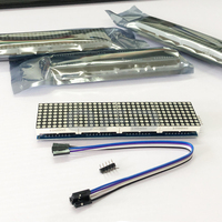 Módulo de matriz de puntos MAX7219, módulo de pantalla integrado de matriz de 4 puntos, módulo de controlador de Control de microcontrolador