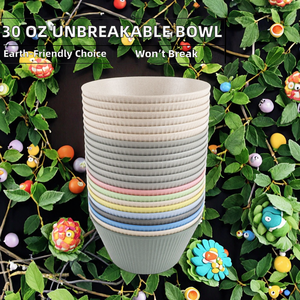 Juego de Tazones de Plástico Ecológico Irrompible de 30 Oz, Aptos para Lavavajillas y Microondas, para Arroz y Sopa - Product Image 2