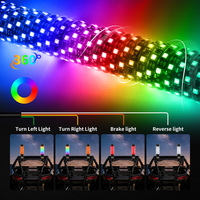 Luces LED Láser Tipo Antena Duraderas para Todoterreno 2026 con Control Remoto por Aplicación, Luces Láser sin Antena para UTV ATV RZR