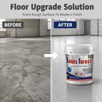 Peinture liquide autolissante époxy pour sols, imitation marbre, revêtement de sol en béton, imperméable, résistant à l'usure, application au rouleau