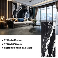 Installation facile et projets de bricolage à domicile, plaques de marbre PVC légères, panneau mural en marbre UV