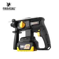 Marteau perforateur rotatif électrique industriel PEGATEC PT10011 avec moteur à balais, batterie lithium-ion 20V haute performance – Vente en gros