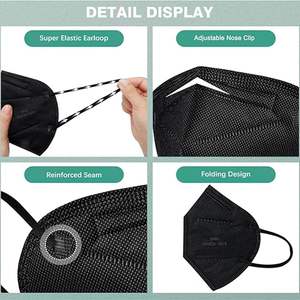 KF95 masker wajah Respirator, perlindungan 5 lapis Anti debu partikel bakteri sekolah toko pasar kantor menggunakan Respirator - Product Image 4