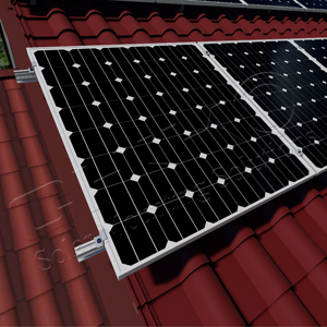 CHIKO Crochet de toit en tuile solaire Acier inoxydable SUS304 Support solaire Système de montage de toit solaire Système de montage PV - Product Image 1