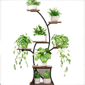 Support de plantes et lampe de culture multi-niveaux en fer stable, écologique, avec revêtement en poudre, design nordique, pour usage intérieur/extérieur - Product Image 5