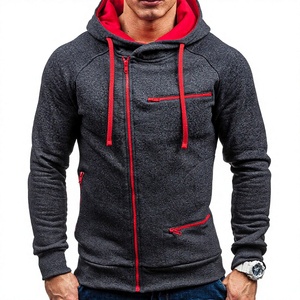 <b>Men's</b> Gray Baseball Jacket Hooded Raglan Sleeve Pullover Casual Autumn <b>Wear</b> Regular Fit Solid Design Breathable Comfortable - Product Image 4