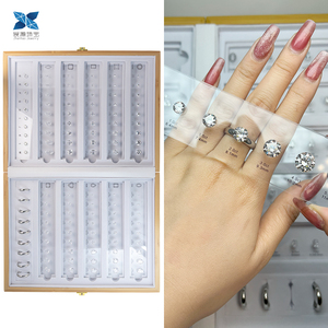 Venda quente Carat Peso Tamanho Display Tool 5A Zircão Material Tente Diamantes Diferentes Diamante Tamanho Comparação Ferramenta - Product Image 2