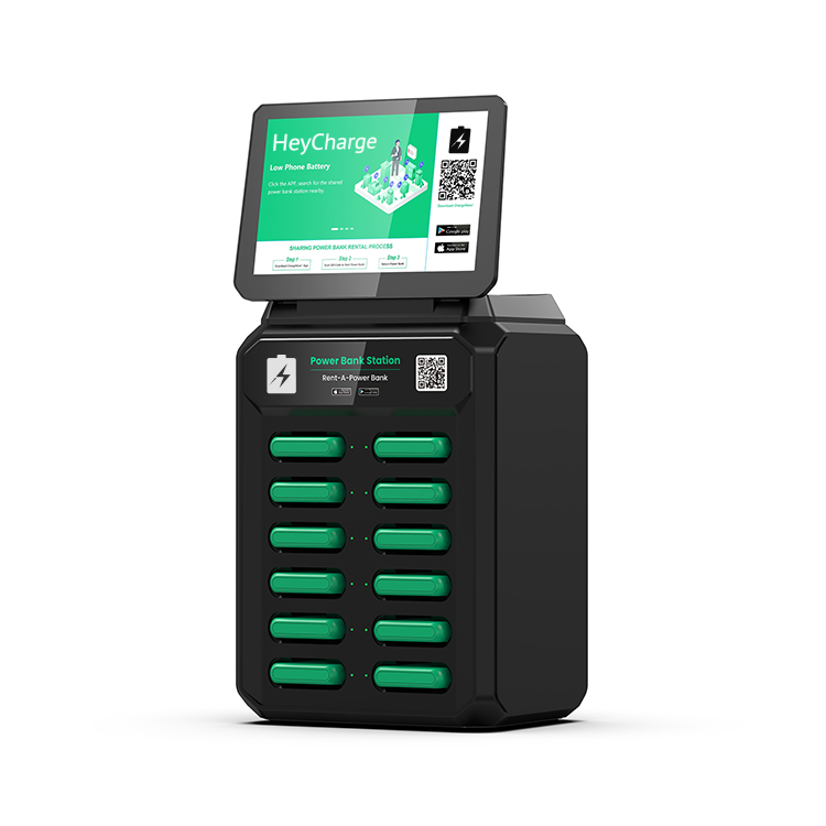 12 Slots Charging Station with screen