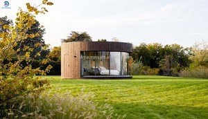 كابينة منحنية مسبقة الصنع إقامة عائلية فاخرة مساحة كبيرة مقاومة للماء سفاري خيمة فندقية مستديرة لـ Airbnb - Product Image 3