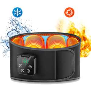 Cordless Cold and Hot Compression <strong>Back</strong> Pain Relief Massage Belt Air Pressure Lumbar Support Heated Airbag Waist <strong>Massager</strong> - Product Image 1