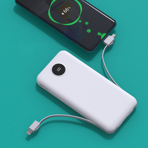 10000mAh High Capacity Fast Charging Waterproof Wireless Power Bank Lightweight Portable Built-In Cable Plug Li-Polymer Battery - Product Image 4