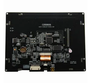 2024 porta serial inteligente HMI COB 8" 800*600 pixels tft módulo de exibição LCD com painel de toque resistivo de nível industrial