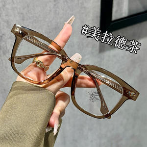 Anteeyo 35025 Monturas de Gafas Ópticas Rectangulares de Acetato con Protección UV y Luz Azul, Unisex, Lentes Planas Negras - Product Image 4