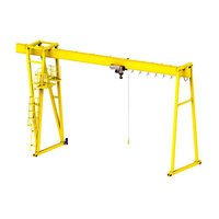 Grue portique électrique 10 tonnes à poutre simple, mobile, avec moteur et boîte de vitesses APAX CRANE pour atelier de construction