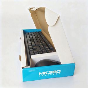Wholesale Custom Corrugated Kraft <b>Keyboard</b> and Mouse Packaging Boxes Blue Shipping Boxes for Consumer <b>Electronics</b> - Product Image 2