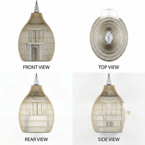 Maison <span class=keywords><strong>capsule</strong></span> unique en acier circulaire à deux étages, style cage à oiseaux, pour l'Asie du Sud-Est, imperméable et préfabriquée, idéale pour les attractions touristiques - Product Image 2