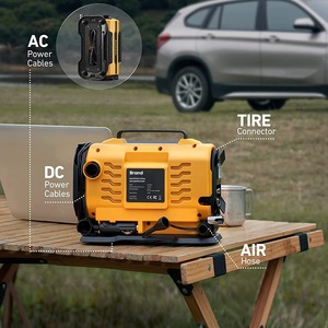 Compresor de Aire Portátil para Inflar Neumáticos, Bomba de Aire Eléctrica Multifunción con Pantalla Digital de 12 V CC para Bicicleta y Automóvil - Product Image 5