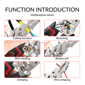 Alicates Pelacables Multifuncionales de 6 Pulgadas - Herramienta <span class=keywords><strong>Manual</strong></span> Versátil para Electricistas, Alicates de Pelado Rápido para Cables - Product Image 4