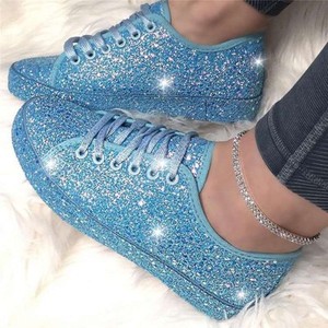 blue glitter trainers