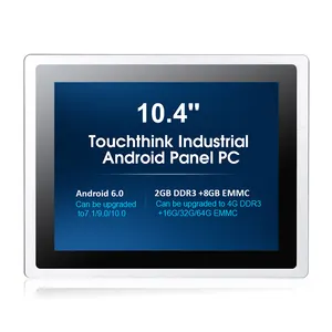 Touchthink oem 10 인치 안드로이드 os 16gb 32gb rom 2gb ram 터치 스크린 3g 4g 산업용 안드로이드 패널 pc 카메라 배터리 없음