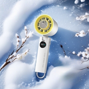 พัดลมมือถือพร้อมเครื่องทำความเย็น2000มิลลิแอมป์ต่อชั่วโมงพัดลมพกพาแบบชาร์จไฟได้ปรับความเร็วได้0-100สำหรับอุปกรณ์การเดินทาง - Product Image 1