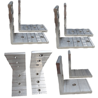 Connecteurs d'angle en aluminium et supports d'angle métalliques durables à visser pour quincaillerie de portes et fenêtres, idéaux pour les salles de bain