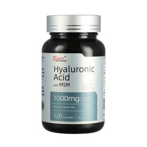 Nuevo Suplemento de Ácido Hialurónico con MSM, 1000 mg por Porción, 120 Cápsulas, Apoyo a la Salud para Adultos - Product Image 1