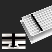 Grille de sortie d'air centralisée monobloc pour climatiseur, grille de ventilation linéaire pour air frais, ouverture 200*1000, 188*988mm, pour plafond et mur