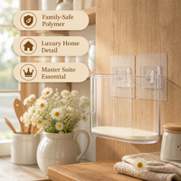 Boîte de rangement murale portable Insightful pour baguettes, support de vaisselle de cuisine en plastique de qualité alimentaire avec drainage