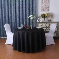 Nappe de table de mariage ronde blanche personnalisée pour les événements