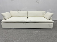Canapé modulaire moderne, taille personnalisable, tissu rembourré, salon, meubles d'angle