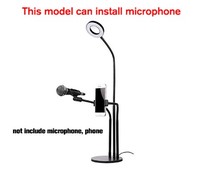 Anneau lumineux LED pour studio photo 2026 avec support de téléphone portable et trépied pour diffusion en direct sur YouTube, maquillage, lampe pour appareil photo