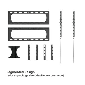 Soporte de Pared para TV de Alta Resistencia de 125 kg, Perfil Bajo, Universal, para LED, Inclinable, para TV de <span class=keywords><strong>37</strong></span> a 140 <span class=keywords><strong>Pulgadas</strong></span>, Máx. VESA 1200x800 - Product Image 5