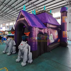 Carpa Inflable con Forma de Casa Embrujada y Túnel, con Diseño de Dibujos Animados, para Publicidad Exterior, Fiestas Comerciales - Product Image 3