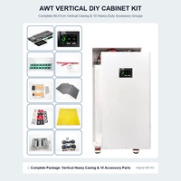 Paquete de Baterías DIY Vertical de 51.2V 280Ah 314Ah 16KWh con Celdas Prismáticas LiFePO4 para Almacenamiento Solar Doméstico con BMS Inteligente