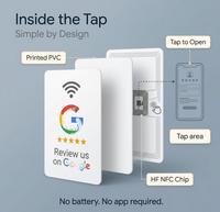 Carte NFC de commentaires et d'évaluation avec puce électronique à détection sans contact pour restaurants, hôtels et auberges