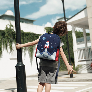 Zoyzoii Children <b>Backpack</b> 14 In Blue Canvas Water Resistant For Girls <b>School</b> Education Primary <b>School</b> - Product Image 2