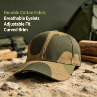 Casquette de baseball structurée en coton à imprimé camouflage classique, protection solaire, pour la chasse, le camping et l'aventure quotidienne