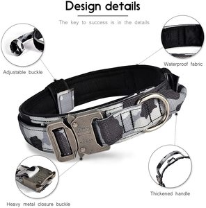<span class=keywords><strong>Collar</strong></span> de perro táctico impermeable de neopreno AirTag de alta resistencia LOGO personalizado <span class=keywords><strong>Collar</strong></span> de perro con etiqueta de aire para exteriores <span class=keywords><strong>Collar</strong></span> de perro de nailon con GPS - Product Image 2