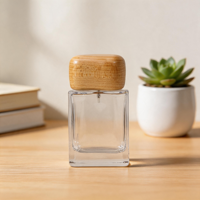 Tapas de Madera de Fresno Personalizadas para Botellas de Perfume, Regalo para el Hogar u Oficina, D28*H30mm