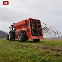 Épandeur de fumier certifié, machine agricole pour fumier d'élevage, réservoir de stockage grande capacité haute résistance pour la production d'engrais agricoles