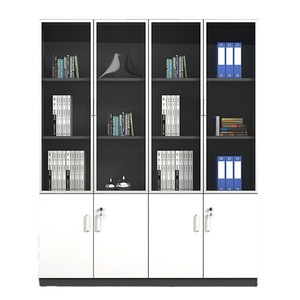 Archivador alto moderno de madera para placa de oficina, librería financiera, casillero de personal con acero, 2 puertas, 4 puertas, 8 puertas - Product Image 2